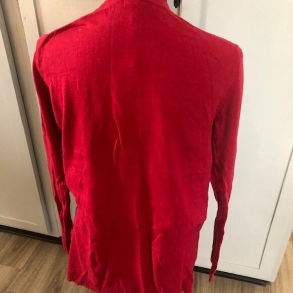 NWT Gap Red Open Front Sweater - Picture 2 of 4